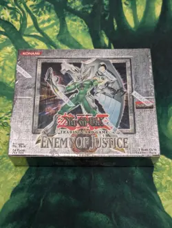Yugioh Enemy of Justice 1st Edition Booster Box Factory Sealed - Image 1