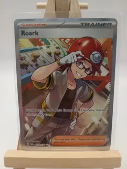 Pokemon Roark 242/182 SV Paradox Rift Ultra Rare Full Art NM Pokemon Card - Image 1