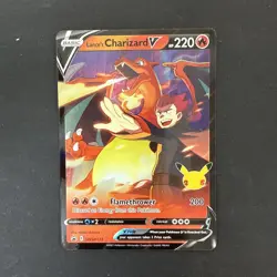 Pokemon Lance's Charizard v SWSH133 Celebrations Black Star Promo Holo Card LP - Image 1