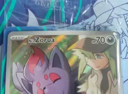 Pokemon Journey Together N's Zorua 189 Promo card Brand New, Sealed Pack - Image 3