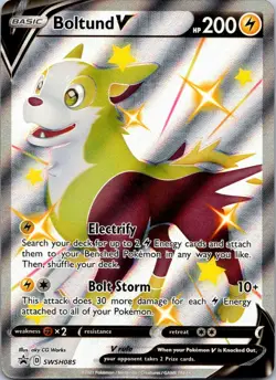 Boltund V Black Star Promo - SWSH085 Sword & Shield Promos - Pokemon TCG Card NM - Image 3