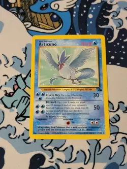 Articuno Fossil 17/62 Unlimited Rare Non Holo 1999 Pokemon TCG Card MP - Image 1