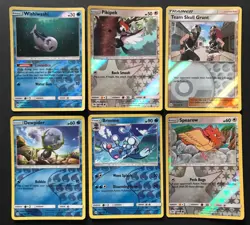 6 X Sun & Moon Base SM REVERSE HOLO Pokemon Cards Bundle Brionne 40/149 Spearow - Image 1