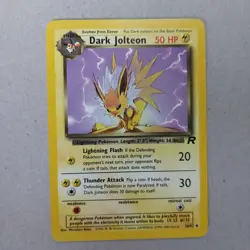 Dark Jolteon 38/82 Uncommon Team Rocket Set Pokemon Card WOTC - Image 1