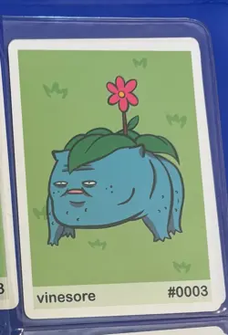 Near Mint Pookiemoot Vinesore Venusaur #0003 Derp Pokemon Fan Art Card - Image 1