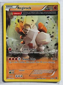REGIROCK XY49 XY Black Star Promos Pokemon card - Promo Half Art LP - Image 1