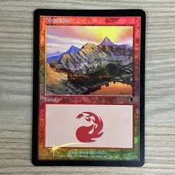 MOUNTAIN BASIC LAND ODYSSEY MAGIC THE GATHERING WIZARDS OF THE COAST FOIL CARD - Image 1