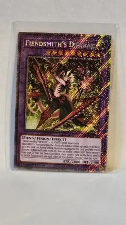 Fiendsmith's Desirae RA04-EN056 Platinum Secret Rare Yugioh! Nm w/ Free Card - Image 1