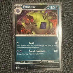 Tyranitar 135/193 SV Paldea Evolved Cosmos Holo Promo Pokemon Card - NM - Image 1