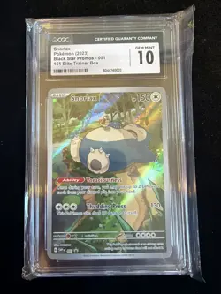 Snorlax 051 SV: Scarlet & Violet Promo Cards Holo CGC 10 Pokemon - Image 1