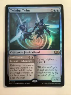 MTG WOE: TWINING TWINS (Creature/Adventure) Regular Rare Foil 0240 - Image 1