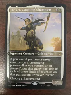 Lae'zel, Vlaakith's Champion NM FOIL ETCHED Battle for Baldur's Gate MTG - Image 1