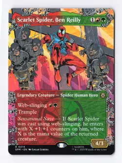 Scarlet Spider, Ben Reilly (Borderless) 0214 (R) MTG Marvel's Spider-Man (SPM) - Image 1