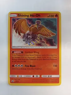Pokemon TCG Shining Ho-Oh SM70 Black Star Promo NM/M Free Shipping!! - Image 1