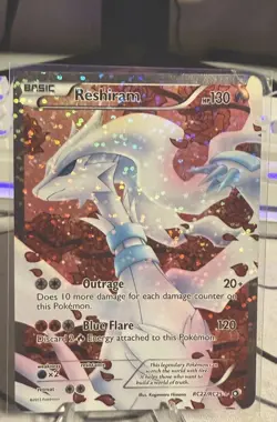 Pokemon TCG Reshiram RC22/RC25 Ultra Rare Holo Full Art Legendary Treasures - Image 1