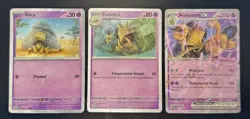ABRA/KADABRA/ALAKAZAM EX-COSMO HOLO-PROMO-063-064/165-050-POKEMON-151-SHIPS FREE - Image 2