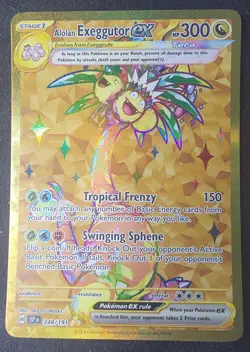 Alolan Exeggutor Ex: #248/191 Sv08: Surging Sparks (Hyper Rare) Pokemon TCG NM - Image 1