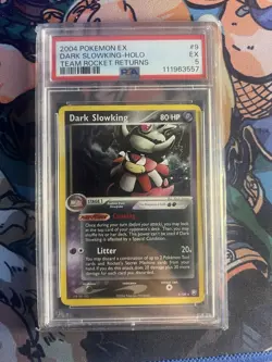 Pokemon PSA 5 Dark Slowking EX Team Rocket Returns Holo Rare 9/109 - Image 1