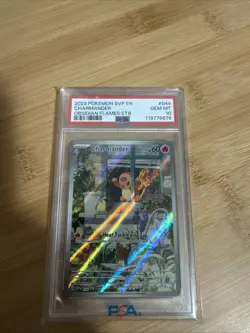 Pokemon 2023 SVP en Obsidian Flames ETB Charmander 044 Black Star Promo PSA 10 - Image 1