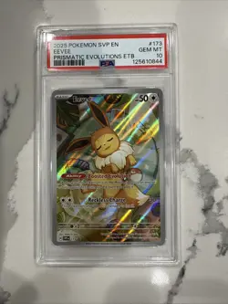 2025 POKEMON SVP EN-SV BLACK STAR PROMO #173 EEVEE PSA 10 - Image 1