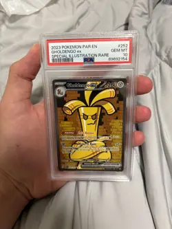 Pokemon 2023 Gholdengo ex 252/182 SIR Paradox Rift GEM MINT PSA 10 CLEAN - Image 1