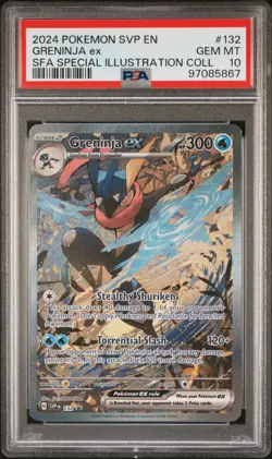 PSA 10 2024 POKEMON SVP BLACK STAR PROMO #132 GRENINJA ex SFA SPECIAL - Image 1