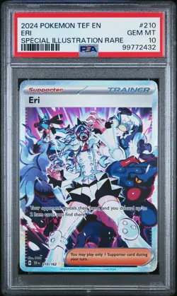 PSA 10 2024 POKEMON TEF EN-TEMPORAL FORCES #210 ERI SPECIAL ILLUSTRATION RARE - Image 1