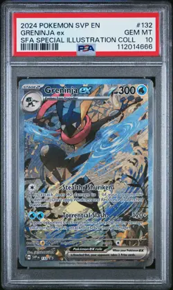 PSA 10 2024 POKEMON SVP BLACK STAR PROMO #132 GRENINJA ex SFA SPECIAL - Image 1