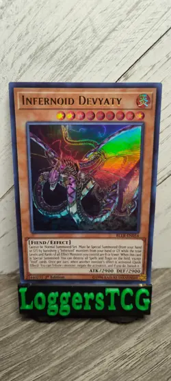 Yu-Gi-Oh! Infernoid Devyaty / BLLR EN054 1st Edition LP - Image 1