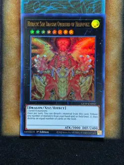 Yugioh Hieratic Sun Dragon Overlord Of Heliopolis GFTP-EN052 Ultra Rare 1st LP - Image 1