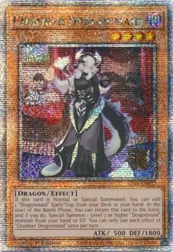 Yugioh! LP Chamber Dragonmaid - RA04-EN032 - Quarter Century Secret Rare - 1st E - Image 1