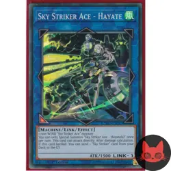 Yugioh Sky Striker Ace - Hayate CYHO-EN047 Super Rare 1st Edition NM - Image 1