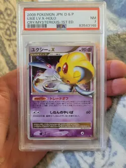 PSA 7 Uxie LV.X Holo Cry From The Mysterious Japanese Pokemon Card - Image 1