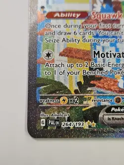 Squawkabilly ex 264/193 Special Illustration Rare Paldea Evolved Pokemon Card - Image 3