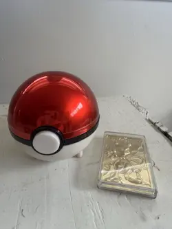 1999 Burger King Pokemon Mewtwo Gold Plated Trading Card Pokeball - Image 2