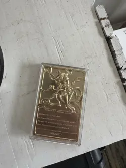 1999 Burger King Pokemon Mewtwo Gold Plated Trading Card Pokeball - Image 4