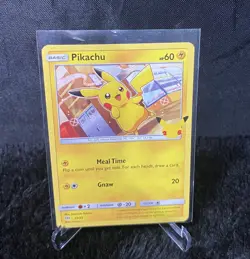 Pokemon Promo Pikachu 25/25 NON HOLO 25th Anniversary Mcdonalds 2021 Card - Image 1