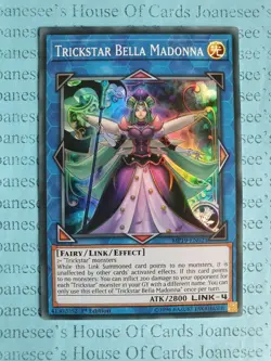 Trickstar Bella Madonna MP19-EN021 Super Rare Yu-Gi-Oh Card 1st Edition New - Image 1