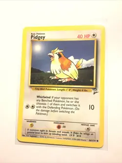 PIDGEY - 86/130 - Base Set 2 - Pokemon Card - NM - Image 1