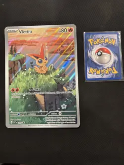 Pokemon TCG Victini Full Art Holo Black Star Promo Card 208 - Image 1