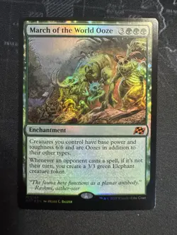 March Of The World Ooze NMM* FOIL Aetherdrift ENGLISH 0169 MTG - Image 1