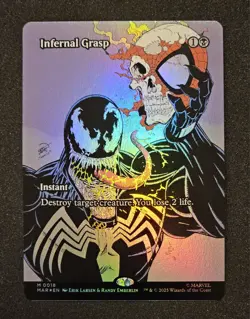 Magic the Gathering - Infernal Grasp (Borderless) - (MAR) (FOIL) #18 Spider-man - Image 1