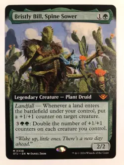 MTG Bristly Bill, Spine Sower Extended Art - OTJ - Never Played - Mint - Image 2