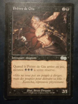 mtg magic Priest of Gix urza's saga FRENCH vf fr pretre de gix epopee d'urza - Image 1