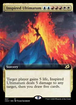 Inspired Ultimatum - Extended Art (Near Mint NM) MTG Magic - Ikoria - Image 1