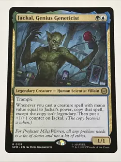 MTG Universes Beyond: Spider-man Jackal, Genius Geneticist 0131 NM Rare - Image 1
