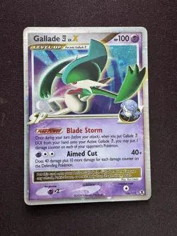 Gallade 4 LV. X 106/111 Holo Rare Pokemon 2009 Rising Rivals MP as pictured - Image 1