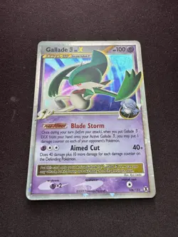 Gallade 4 LV. X 106/111 Holo Rare Pokemon 2009 Rising Rivals MP as pictured - Image 2