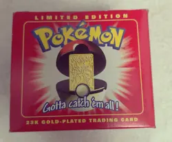 1999 Burger King Pokemon Ball With 23k Gold Plated Pokemon Card Mewtwo Super - Image 2