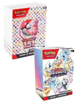 Pokemon 151 & Prismatic Evolutions Booster Bundles - Lot of 2 - Factory Sealed - Image 1